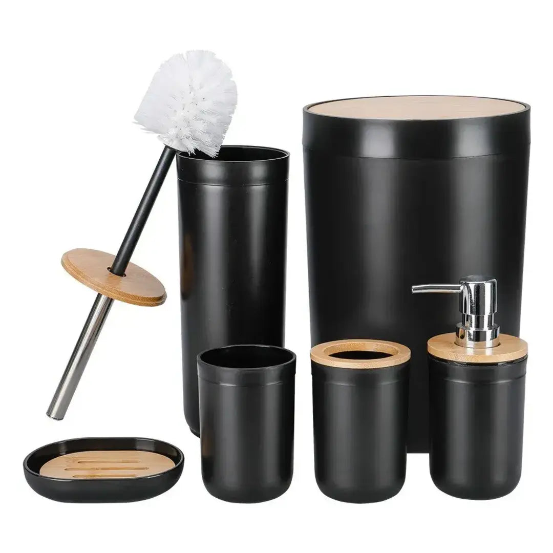 Conjunto para Banheiro 6 PEÇAS - BambuLux - Verona Decor - VERONA DECOR