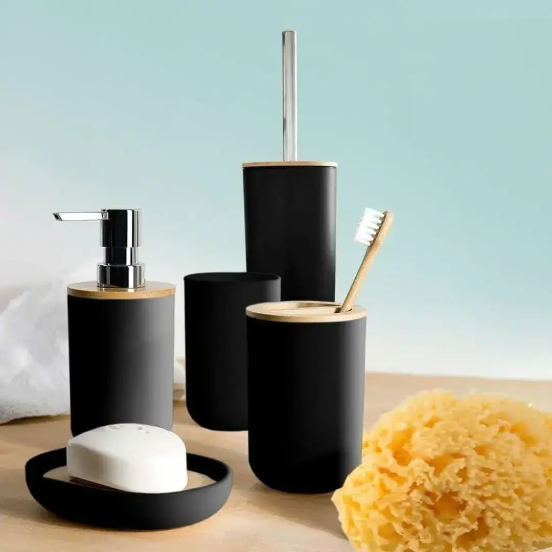Conjunto para Banheiro 6 PEÇAS - BambuLux - Verona Decor - VERONA DECOR