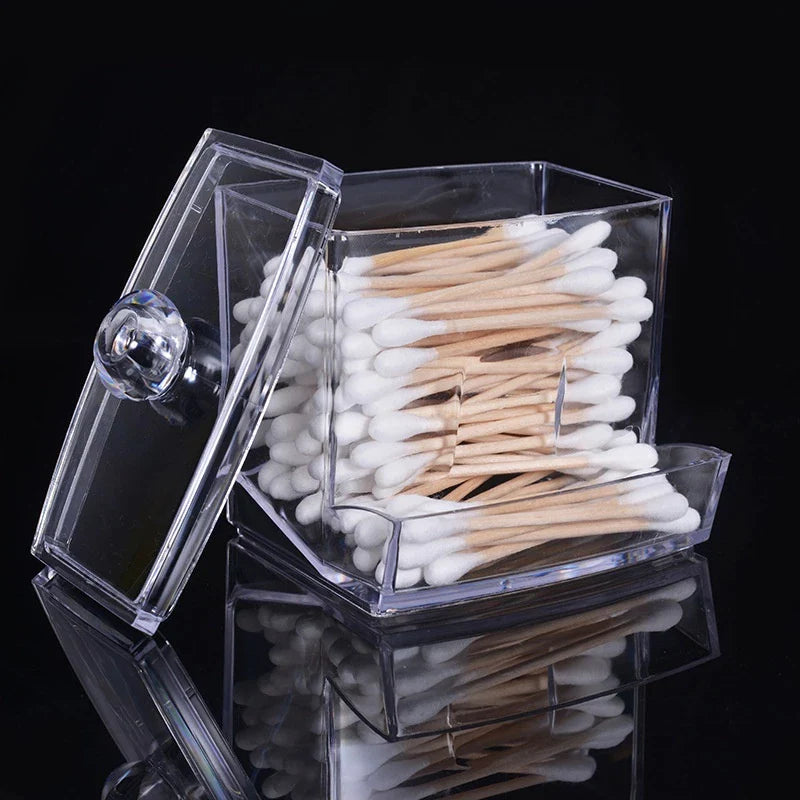 KIT Porta Algodão e Cotonete em Acrílico - Verona Decor - VERONA DECOR
