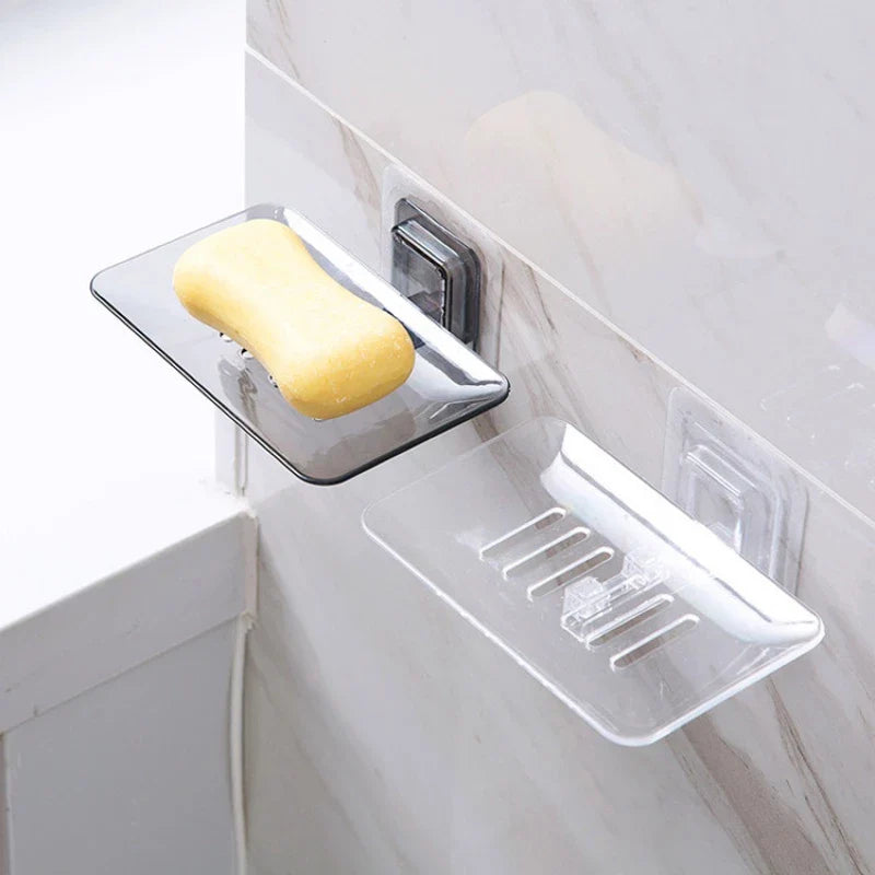 Suporte Porta Sabonete Vazado Transparente Parede Banheiro - VERONA DECOR