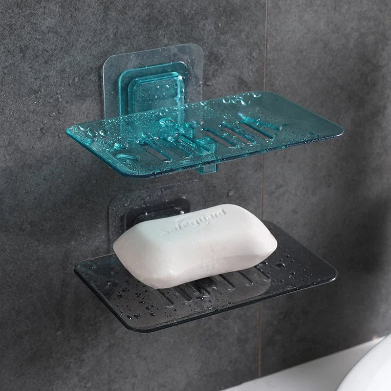 Suporte Porta Sabonete Vazado Transparente Parede Banheiro - VERONA DECOR