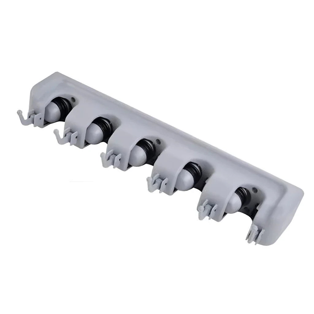 Suporte Organizador Multiuso 5 Lugares 6 Ganchos Porta Vassoura e Rodo - Verona Decor - VERONA DECOR