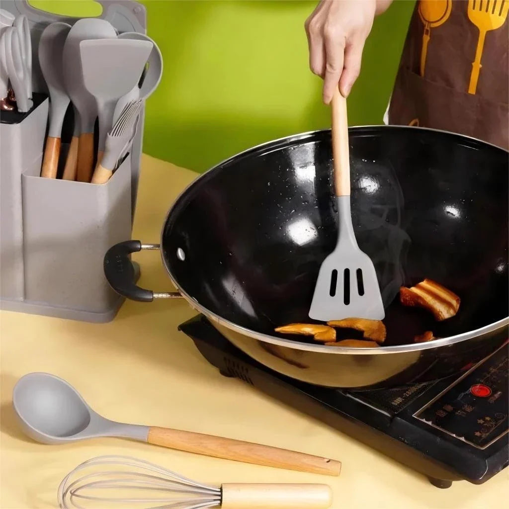 Kit de Cozinha 19 Peças de Silicone Premium - Verona Decor - VERONA DECOR