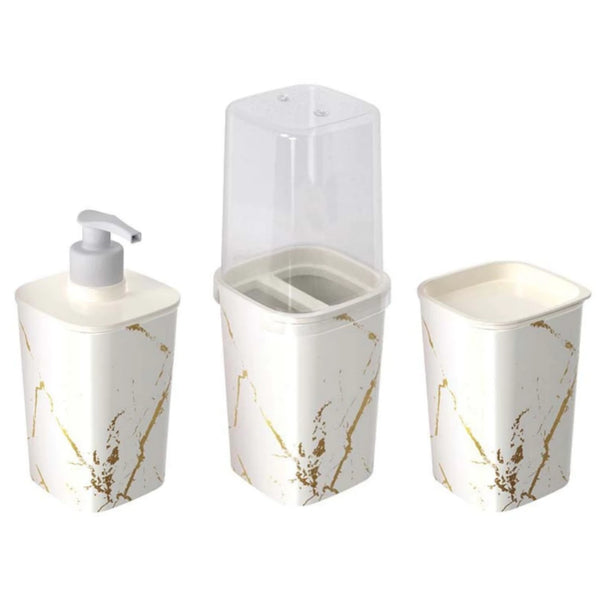 Porta Escova Kit 3 Peças - Verona Decor - VERONA DECOR