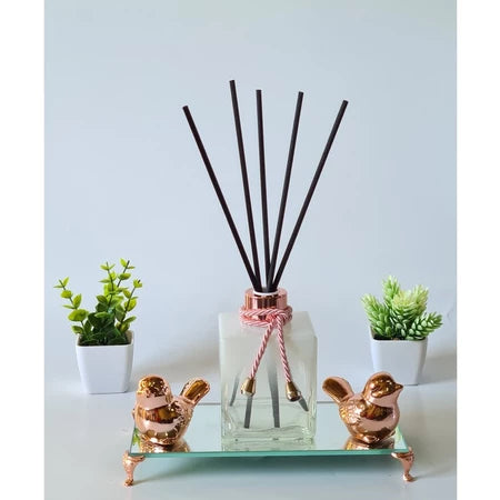 Aromatizador de Ambiente Cubo Branco Degradê e Rosê - Verona Decor