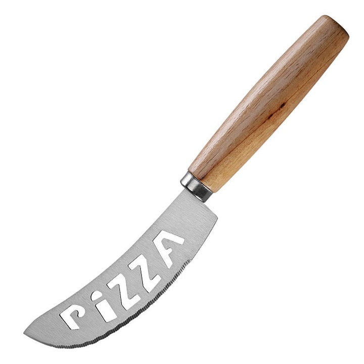 Kit Cortador De Pizza Em Inox Cabo Madeira - Verona Decor - VERONA DECOR