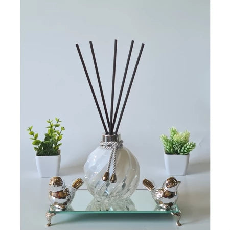 Aromatizador de Ambiente Citrino Branco e Prata - Verona Decor