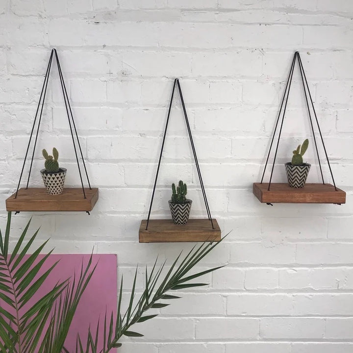 Prateleira de Parede com Cordas - Verona Decor - VERONA DECOR