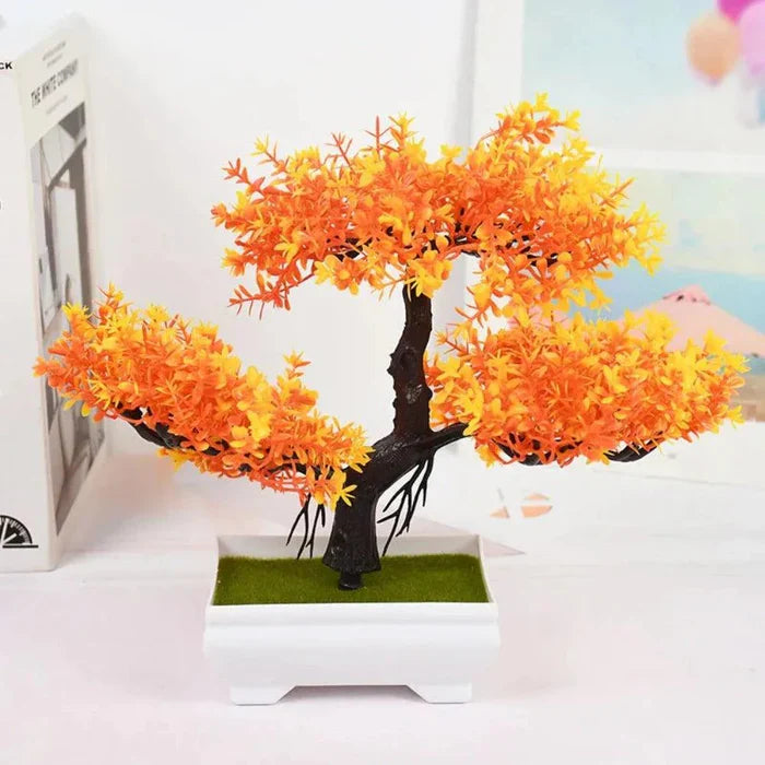 Bonsai Artificial com Folhas de Seda - Verona Decor - VERONA DECOR