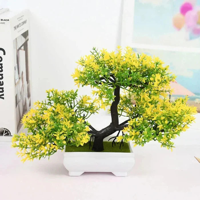 Bonsai Artificial com Folhas de Seda - Verona Decor - VERONA DECOR