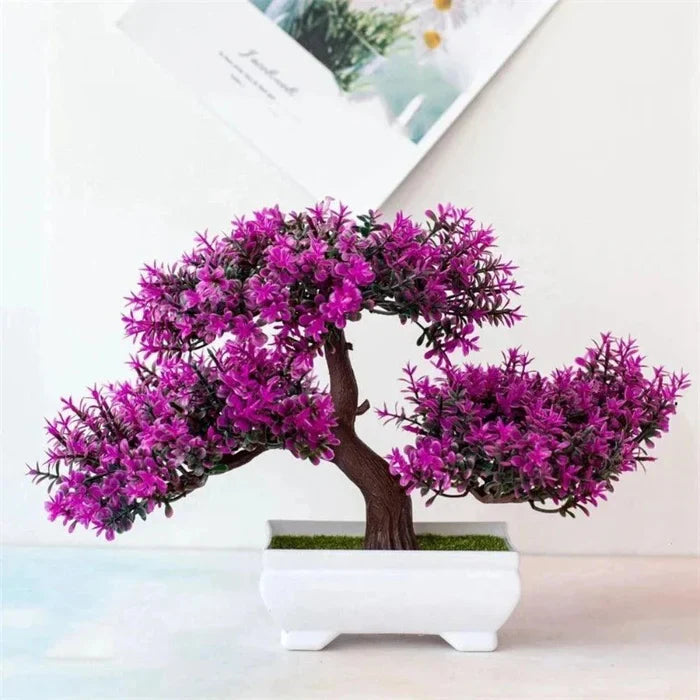 Bonsai Artificial com Folhas de Seda - Verona Decor - VERONA DECOR