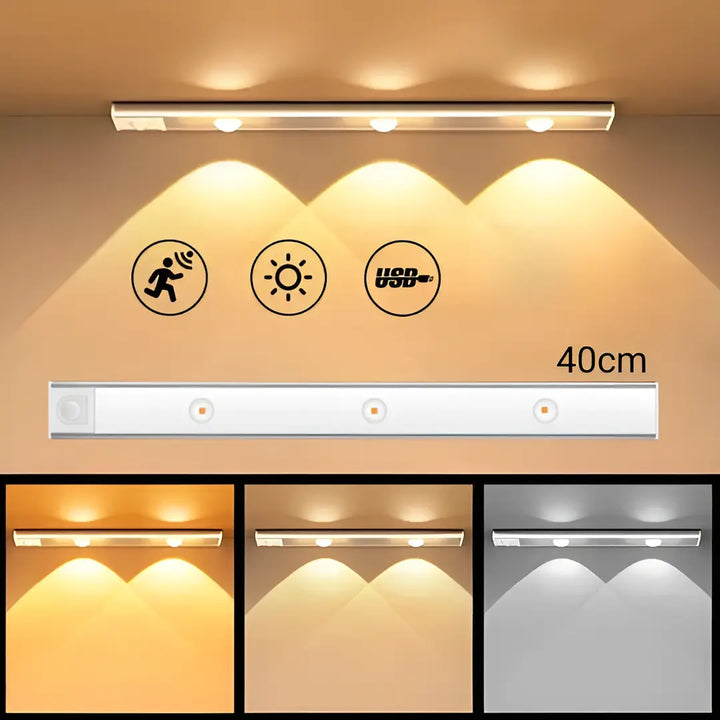 Luminária LED Ultra Fina com Sensor de Movimento - Verona Decor - VERONA DECOR