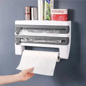 Organizador de Rolos 4 em 1 Com Suportes e Cortador Integrado - Verona Decor - VERONA DECOR