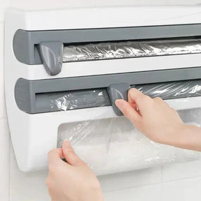Organizador de Rolos 4 em 1 Com Suportes e Cortador Integrado - Verona Decor - VERONA DECOR