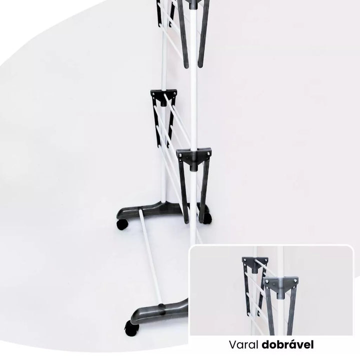 Varal Dobrável SmartTower 3 Andares - Verona Decor - VERONA DECOR