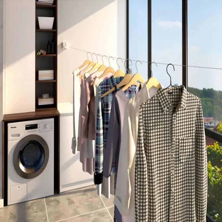 Varal Retrátil de Aço Inox – Modernidade para Seu Lar - Verona Decor - VERONA DECOR