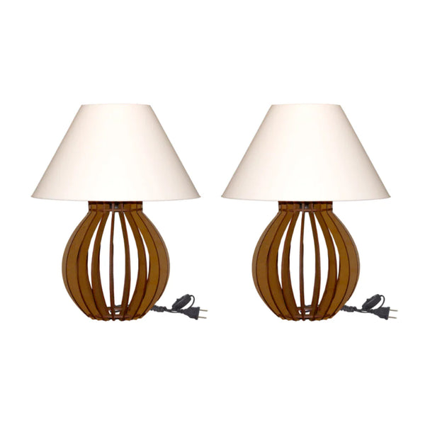 Kit 2 Abajures La Finesse com Cúpula – Elegância e Sofisticação para Sua Decoração - Verona Decor - VERONA DECOR