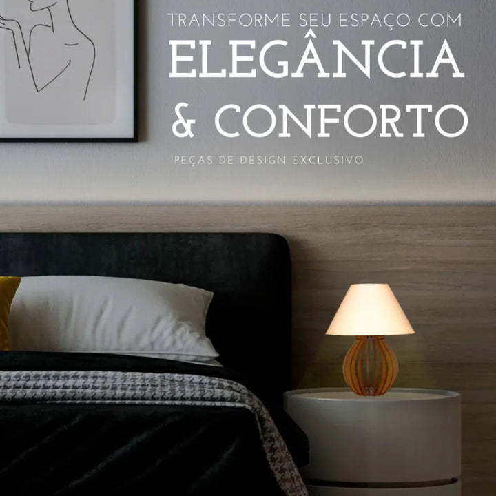 Kit 2 Abajures La Finesse com Cúpula – Elegância e Sofisticação para Sua Decoração - Verona Decor - VERONA DECOR