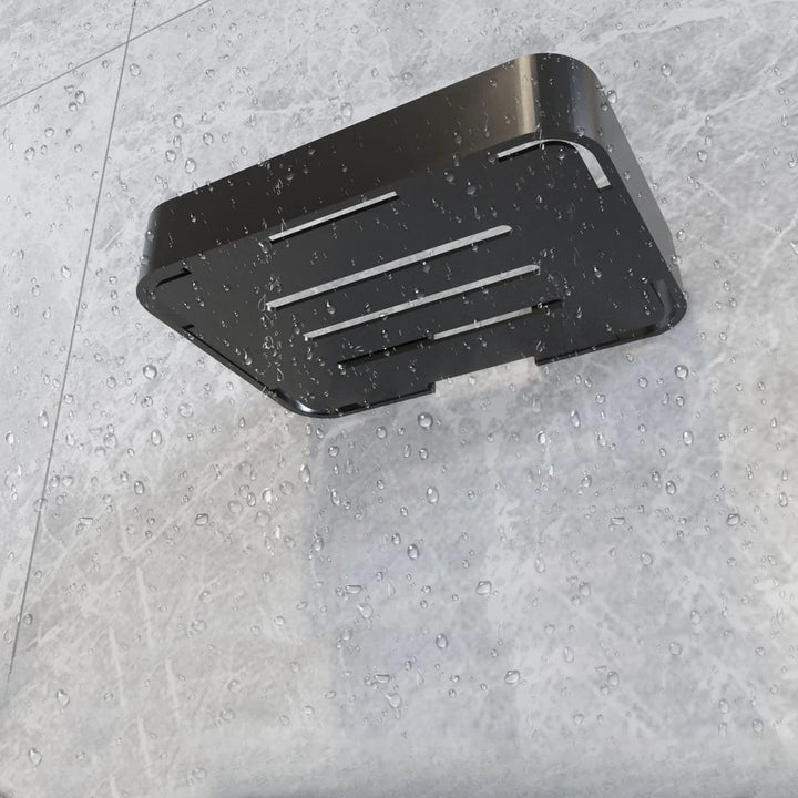 Saboneteira De Banheiro De Alumínio Preto - VERONA DECOR