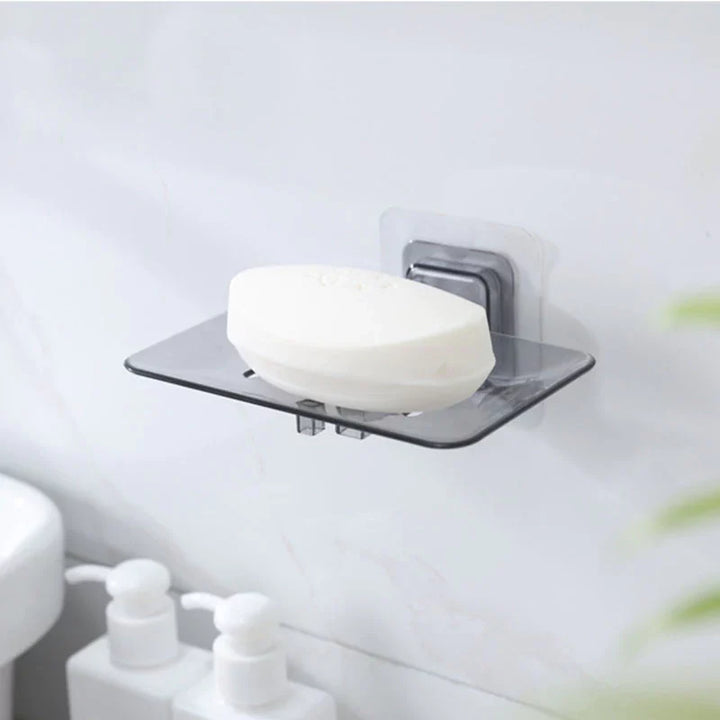 Suporte Porta Sabonete Vazado Transparente Parede Banheiro - VERONA DECOR