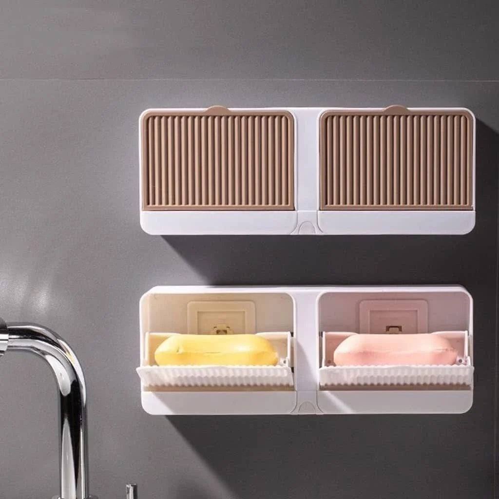 Saboneteira Suporte para Parede com Fixação Adesiva – Porta Sabonete Prático e Sem Perfuração - Verona Decor - VERONA DECOR