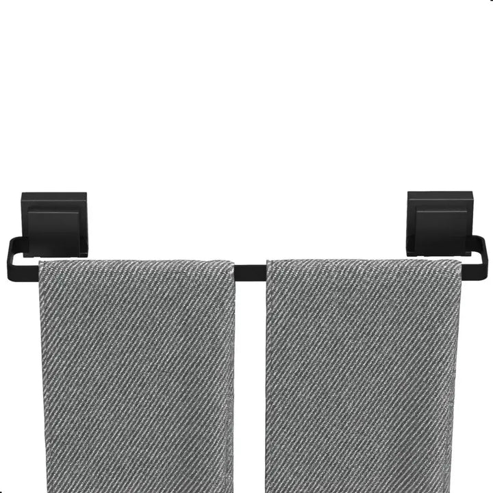 Kit Acessórios Para Banheiro Com Ventosa Preto 4 Peças - Verona Decor - VERONA DECOR