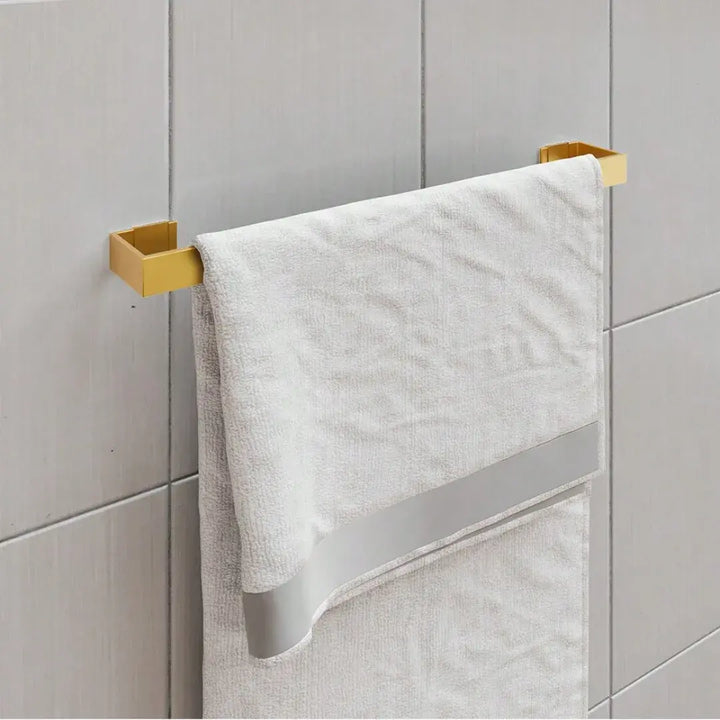 Kit De Acessórios Para Banheiro Dourado 6 Peças - Verona Decor - VERONA DECOR