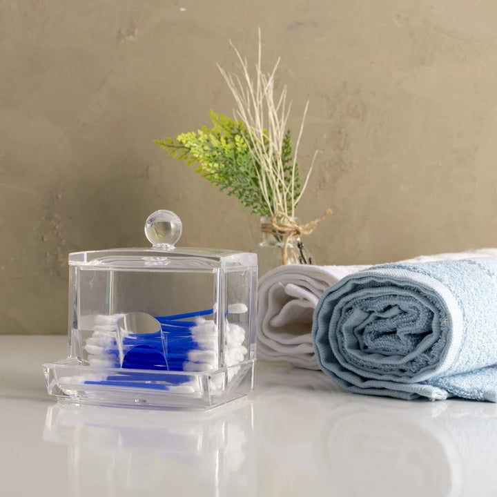 KIT Porta Algodão e Cotonete em Acrílico - Verona Decor - VERONA DECOR