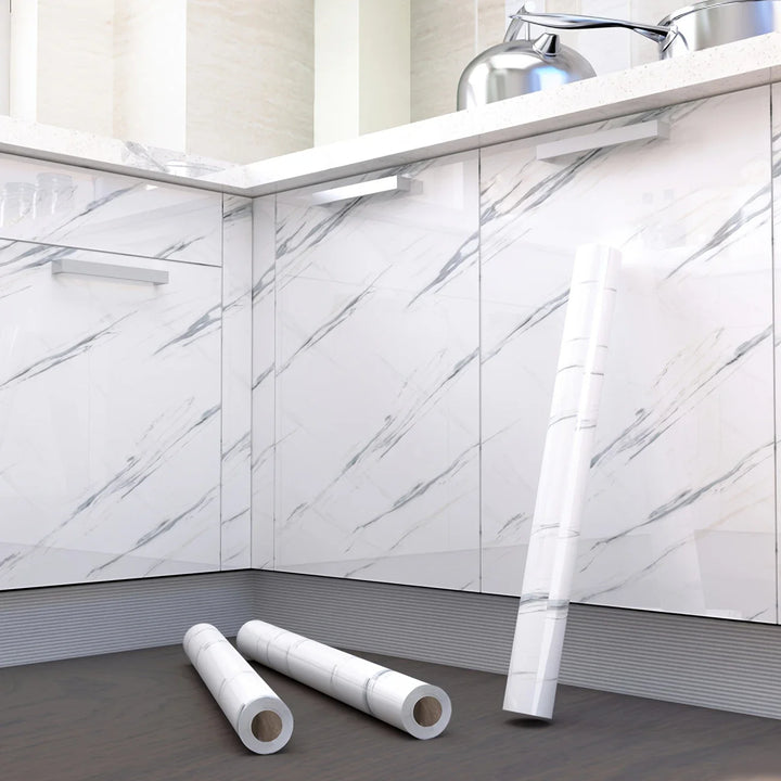 Rolo de 10 Metros Papel de Parede Alumínio Adesivo Impermeável - Verona Decor - VERONA DECOR