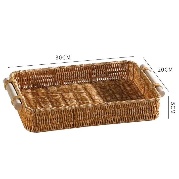 Bandeja Tecido Multiuso para Lanches – Ideal para Café, Chá, Condimentos e Mesa de Jantar - Verona Decor - VERONA DECOR