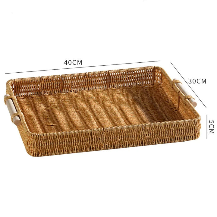 Bandeja Tecido Multiuso para Lanches – Ideal para Café, Chá, Condimentos e Mesa de Jantar - Verona Decor - VERONA DECOR