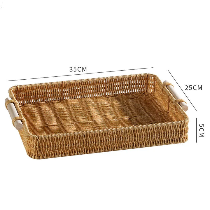 Bandeja Tecido Multiuso para Lanches – Ideal para Café, Chá, Condimentos e Mesa de Jantar - Verona Decor - VERONA DECOR