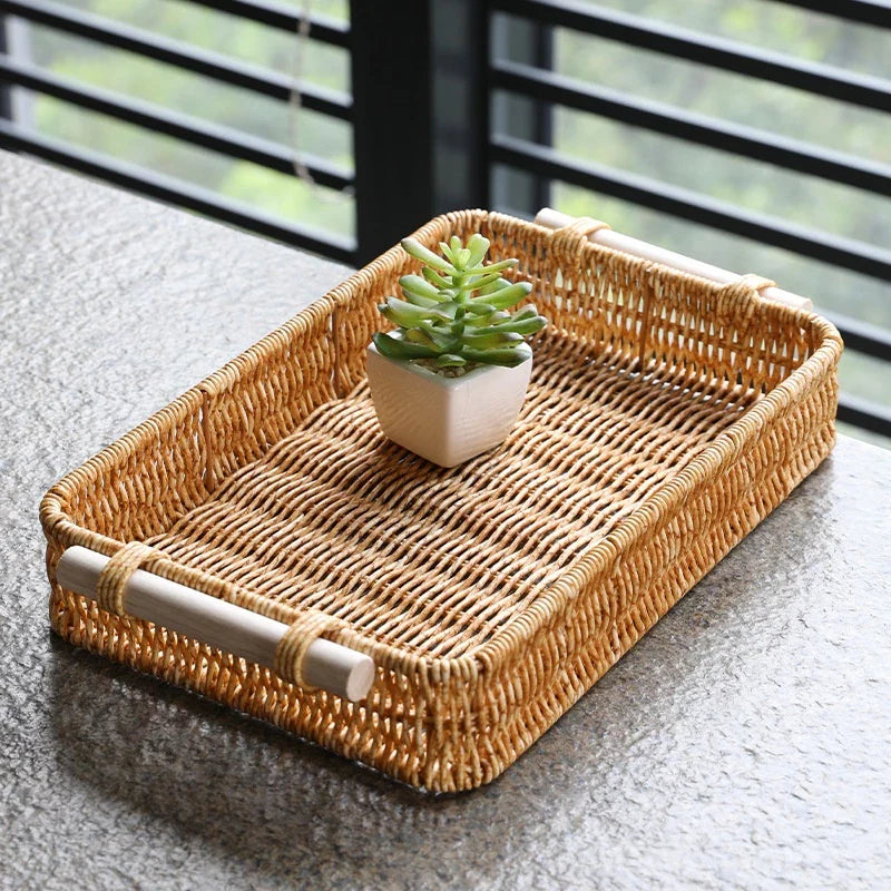 Bandeja Tecido Multiuso para Lanches – Ideal para Café, Chá, Condimentos e Mesa de Jantar - Verona Decor - VERONA DECOR