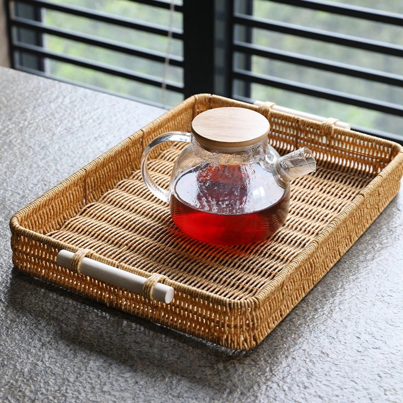 Bandeja Tecido Multiuso para Lanches – Ideal para Café, Chá, Condimentos e Mesa de Jantar - Verona Decor - VERONA DECOR