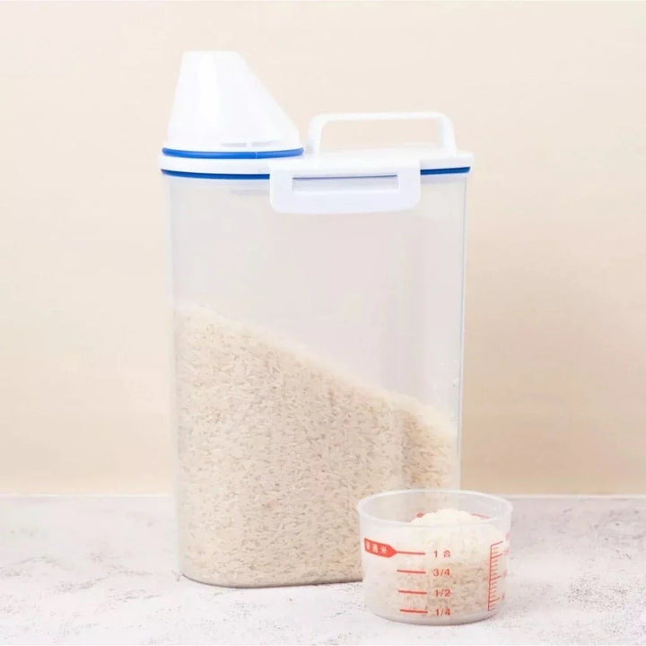 Kit 2 Pote Hermético com Copo Medidor Bico Dosador 2.5L - Verona Decor - VERONA DECOR