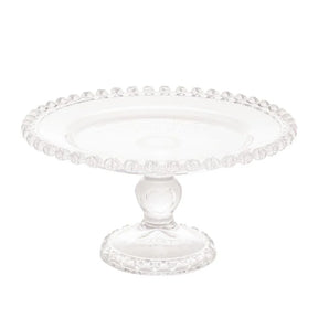 Prato de Bolo com Pé Boleira Porta Bolos e Doces Coração – Ideal para Festas e Aniversários - Verona Decor - VERONA DECOR