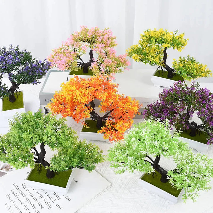 Bonsai Artificial com Folhas de Seda - Verona Decor - VERONA DECOR