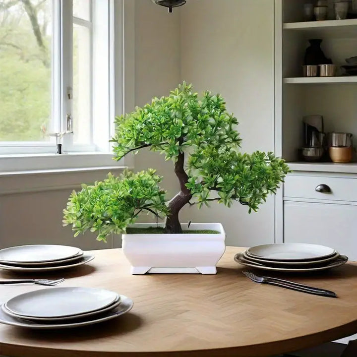 Bonsai Artificial com Folhas de Seda - Verona Decor - VERONA DECOR