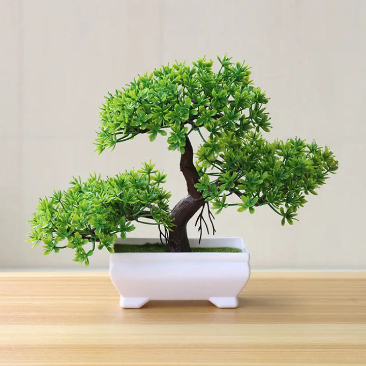 Bonsai Artificial com Folhas de Seda - Verona Decor - VERONA DECOR
