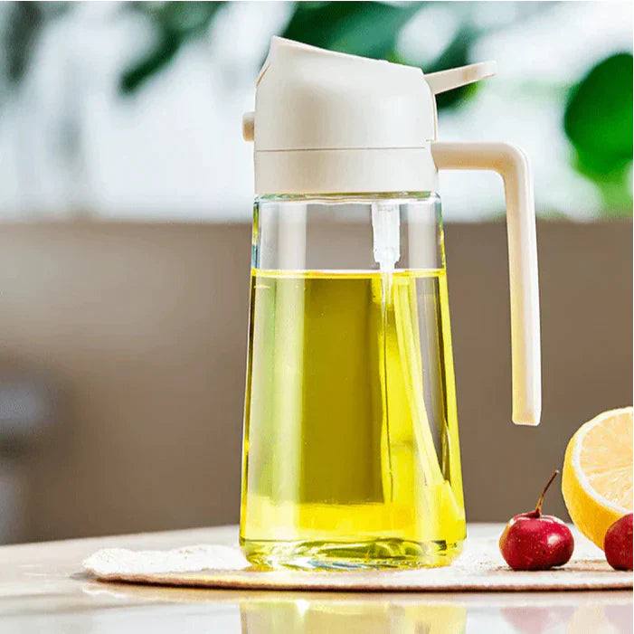 Spray Borrifador para Azeite e Óleo Antirrespingo - Porta Azeite de Vidro 470ml - Verona Decor - VERONA DECOR