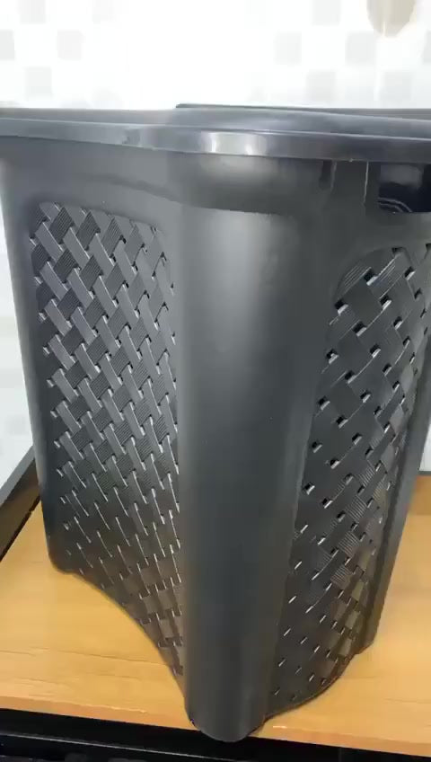 Cesto de Roupas 45L com Tampa Tradicional - Verona Decor