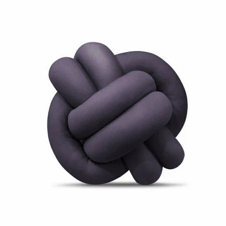 Almofada Nó Luxo Cinza Escuro - Verona Decor