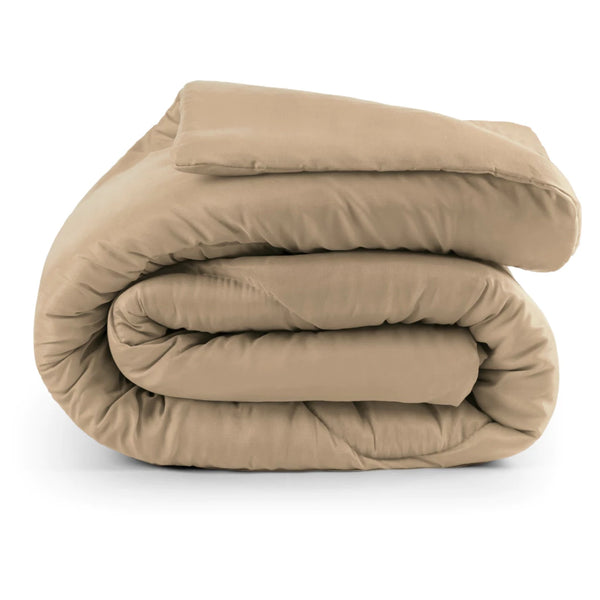 Edredom Queen Dupla Face Bege - Verona Decor