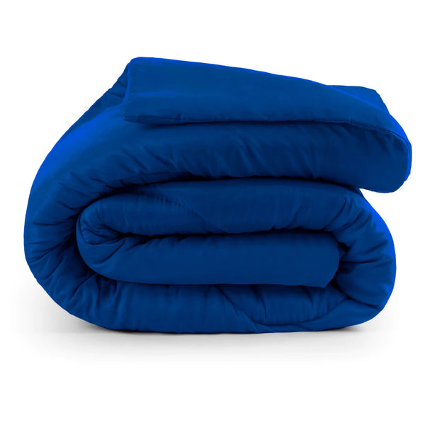 Edredom Queen Dupla Face Azul - Verona Decor