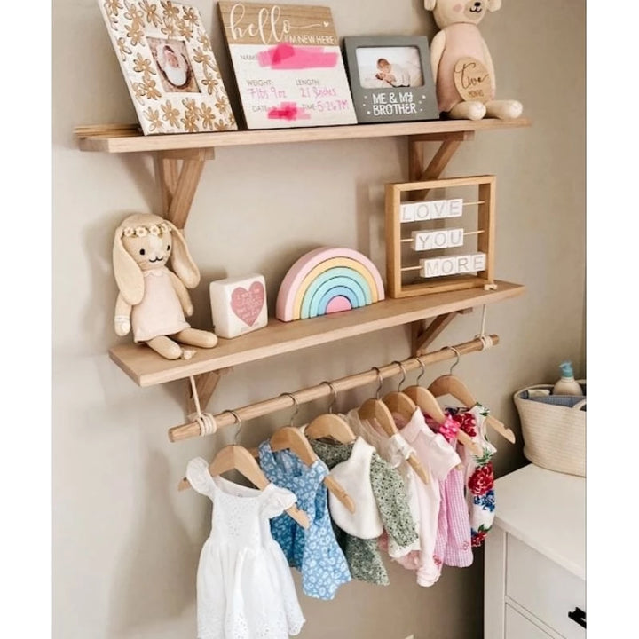 Prateleira de Parede com Cabideiro - Verona Decor - VERONA DECOR