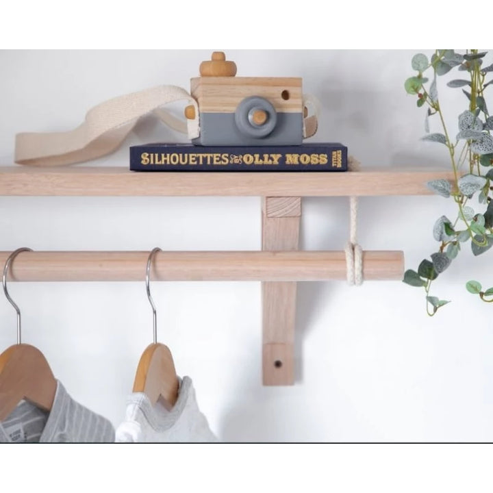 Prateleira de Parede com Cabideiro - Verona Decor - VERONA DECOR