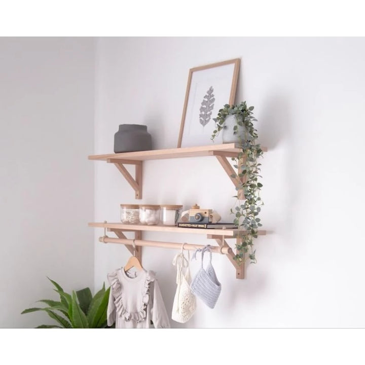 Prateleira de Parede com Cabideiro - Verona Decor - VERONA DECOR