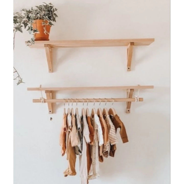 Prateleira de Parede com Cabideiro - Verona Decor - VERONA DECOR