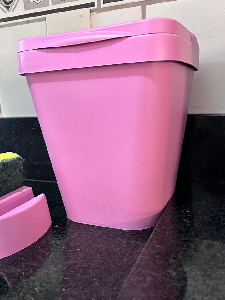 Kit Pia Porta Detergente, Rodinho de Pia + Lixeira de BRINDE - Verona Decor - VERONA DECOR