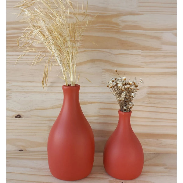 Vasos Decorativos em Cerâmica para Arranjos Vermelho - Verona Decor